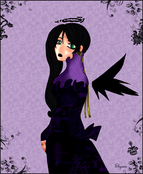 black and purple