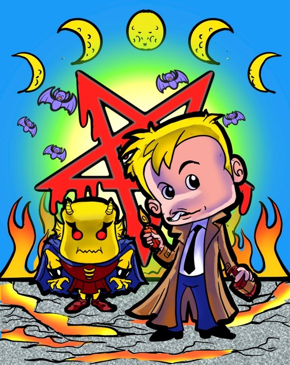 Constantine &  Etrigan Kawaii style