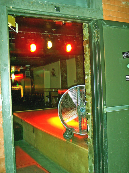 the back door