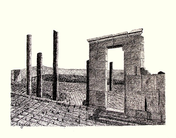 RUINS OF A CHURCH IN AVDAT