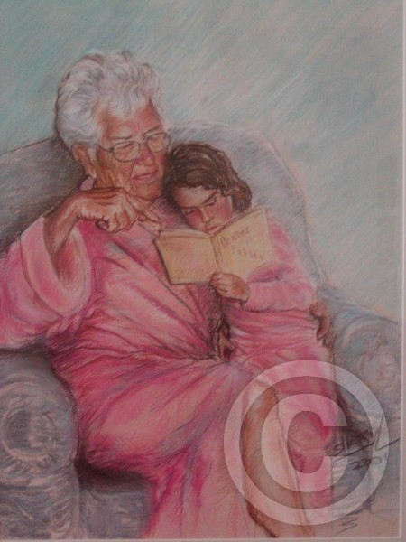 Grand-maman, SVP-lis-moi un histoire.