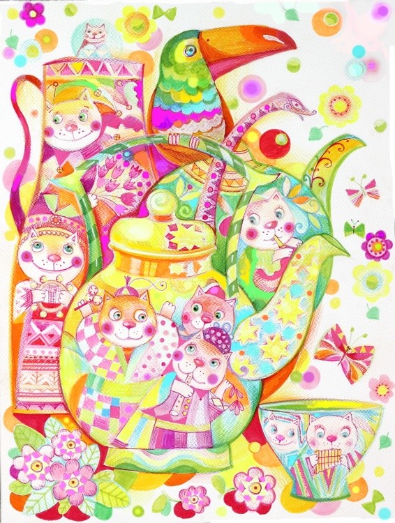 cats in teapots