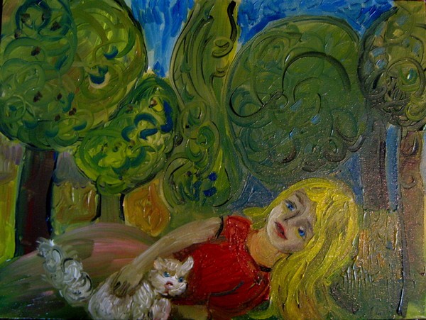 A lazy day with the cat