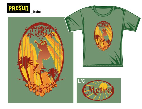 PacSun Metro babydoll tee design