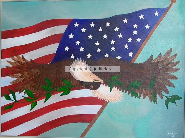 AMEEICAN FLAG AND EGOLE