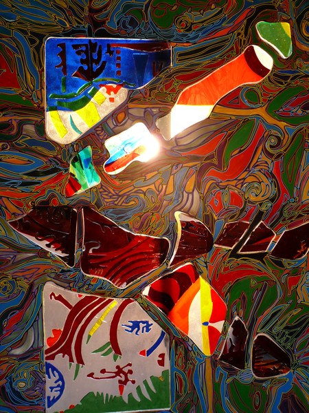 Brassglass fusingpainting panels 3