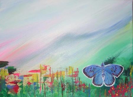 Baby Blue Butterfly