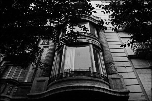 gazing through the bow-window glass - barcelona
