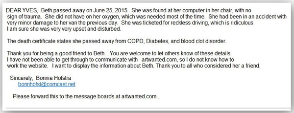from the beth's sister