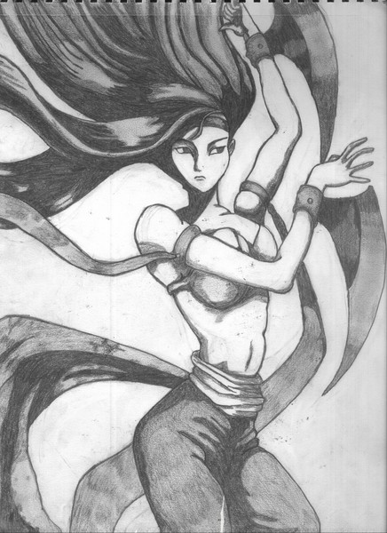Woman battle