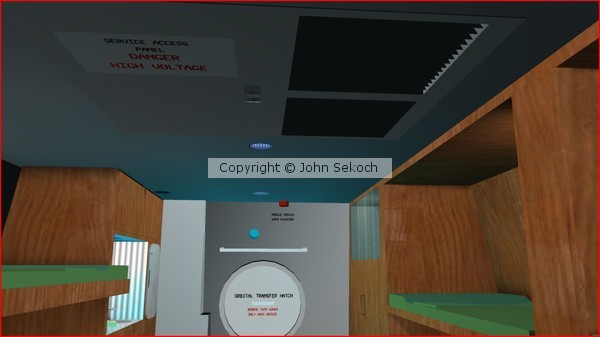 Central area looking towards docking hatch.