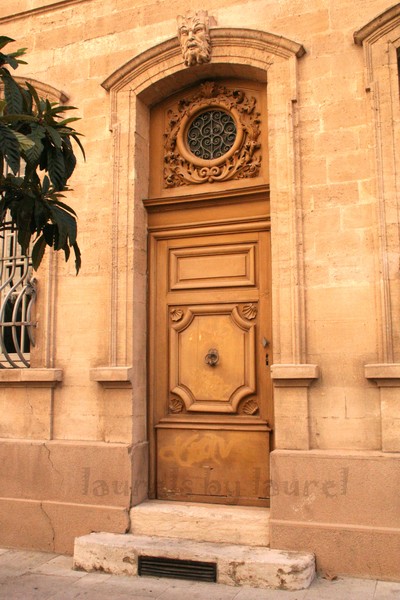 Beautiful Wooden Door in Avignon