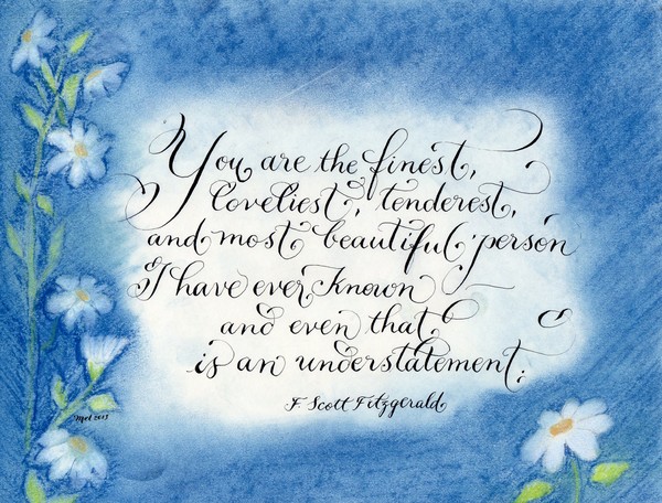 you are the finest F. Scott Fitzgerald quote 