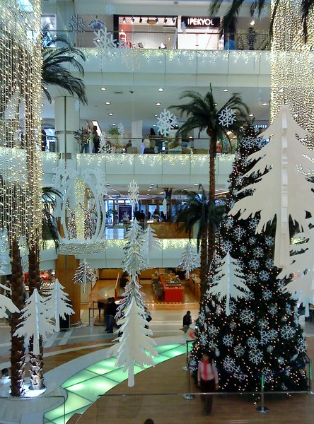 ORNAMENTS IN A SHOPPING MALL