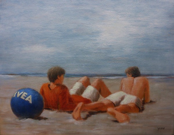 boys on the beach