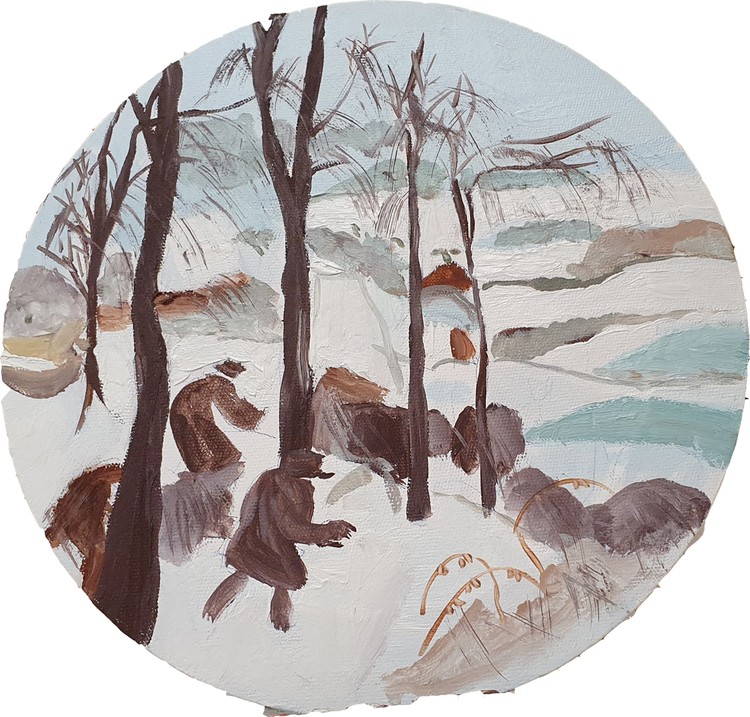 Inspired by an exhibition of Bruegel in Gahsbeek, Belgium, 2019