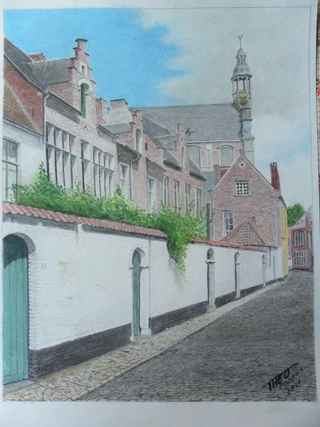 St Margaretha  street, beguinage  in LIER