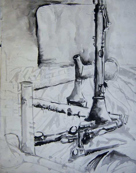 Ink wash Clarinets