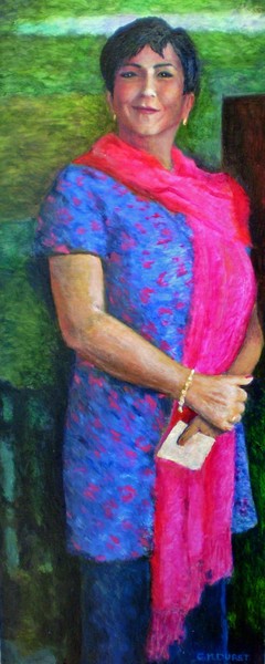 Lady With A Pink Scarf