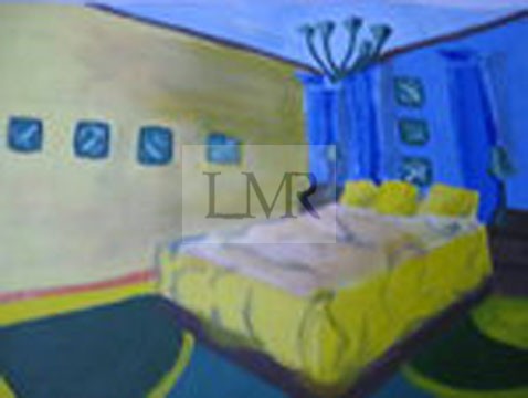 Yellow and Blue Bedroom
