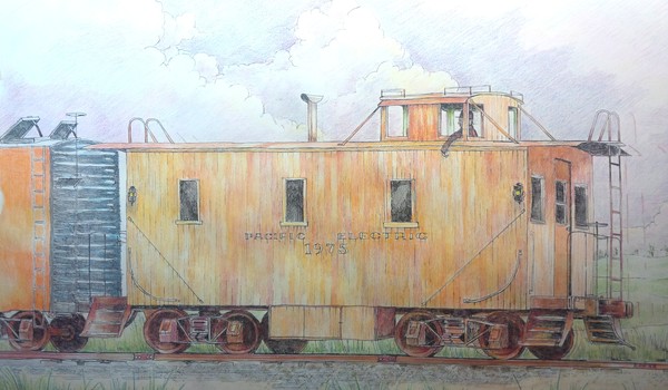 p.e. caboose crossing 1st street