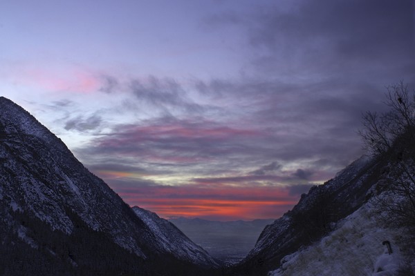 Little Cottonwood Sunset