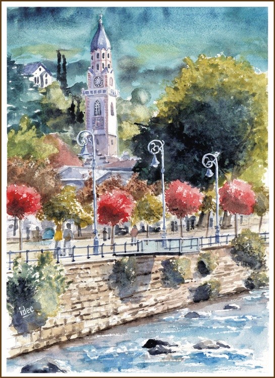 The promenade of Merano