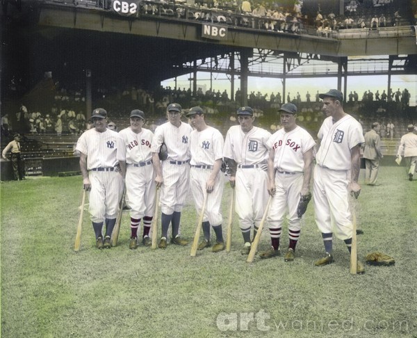 Baseball Greats at Griffith Stadium, 1937