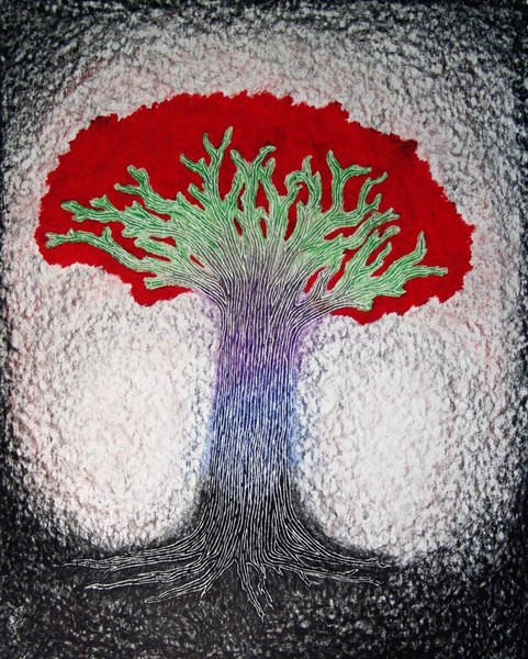pastel tree
