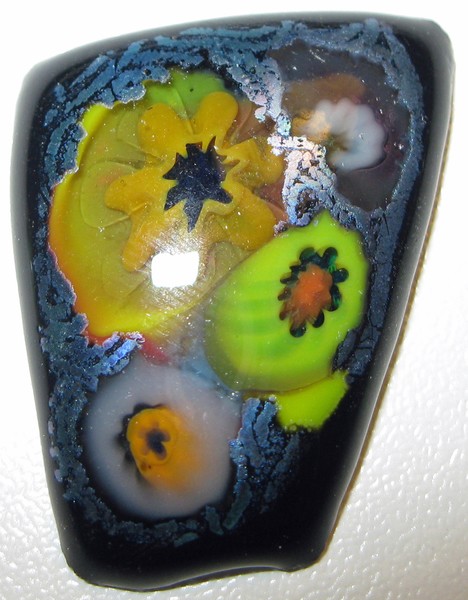 Fused Glass: Black Rectangle