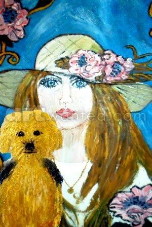 Portrait of me and my little dog Tessy