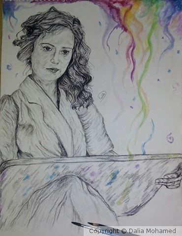 The painter Gerda
