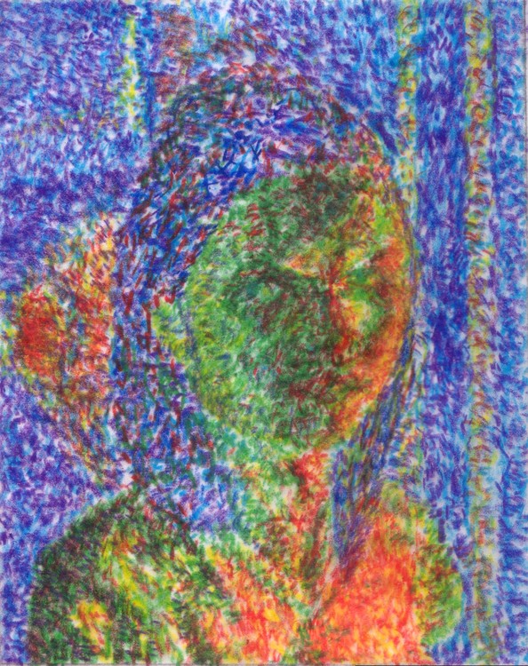 Pointilism Self Portrait 