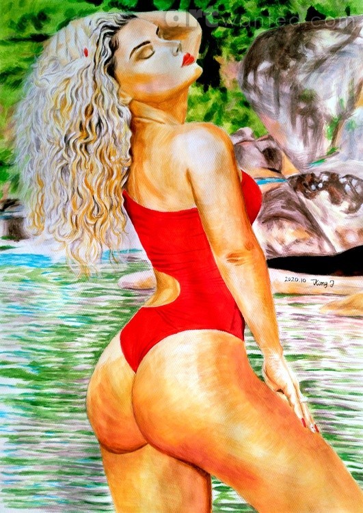 The woman by the river