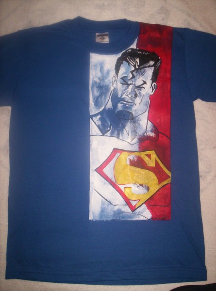 Superman on shirt