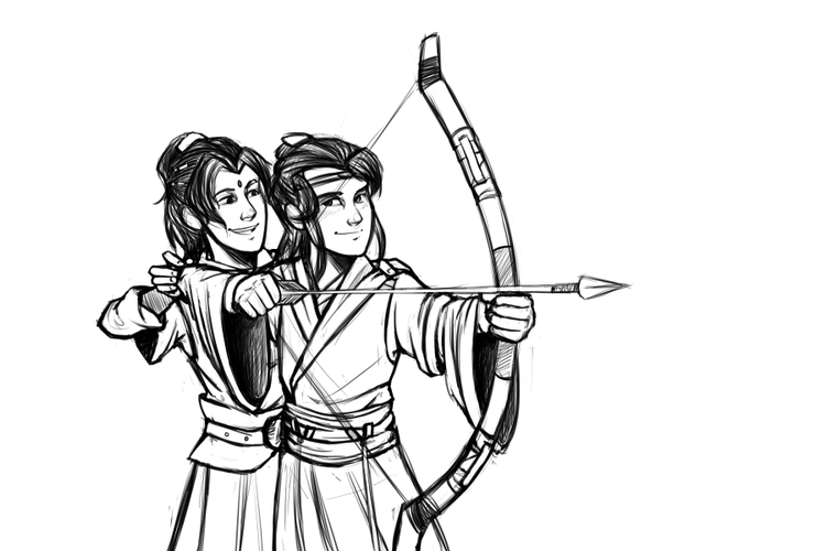 archery szkic