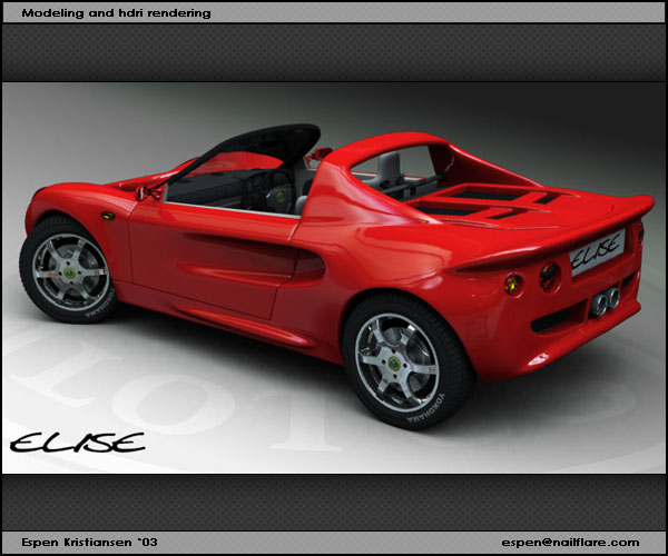 Red Elise - back