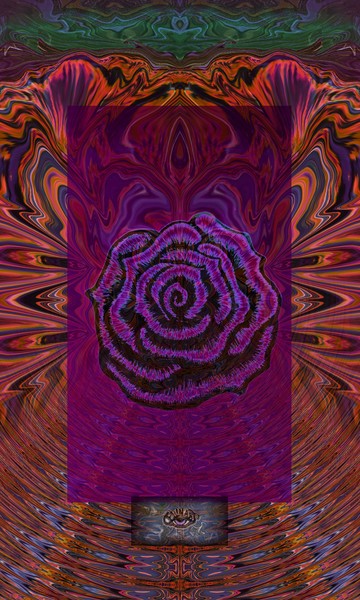 digital rose design