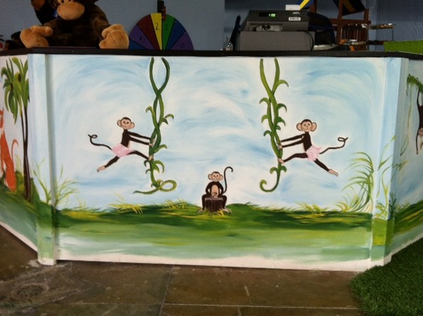 wall mural monkeys