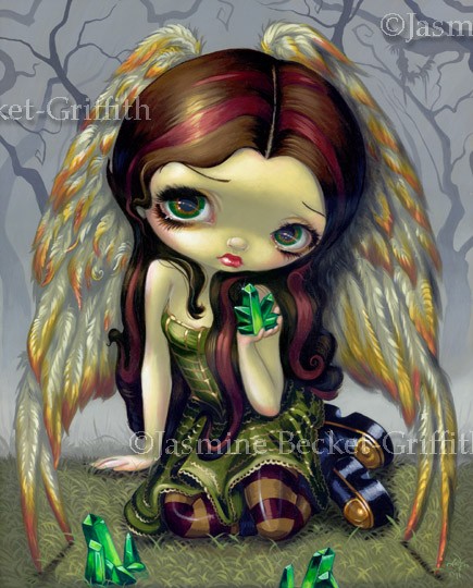 Angel with Emeralds
