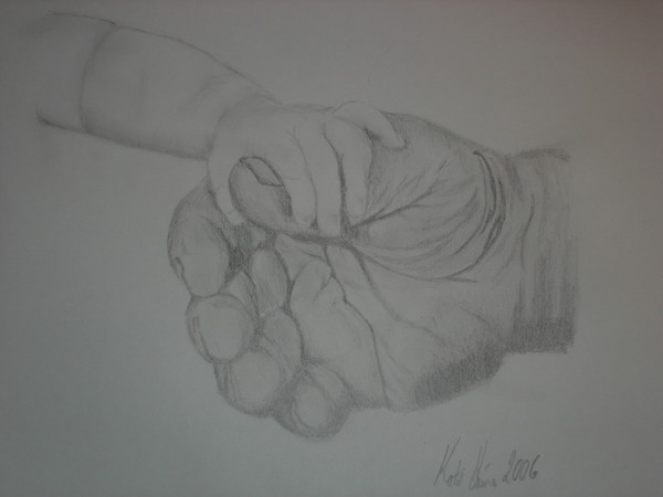 Aged hands