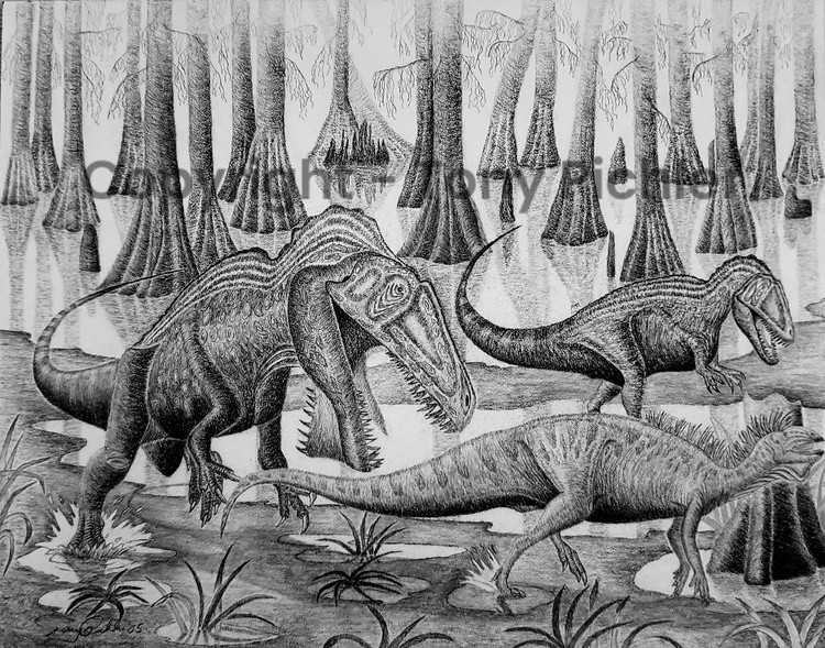 An Ambush in an Early Cretaceous Swamp