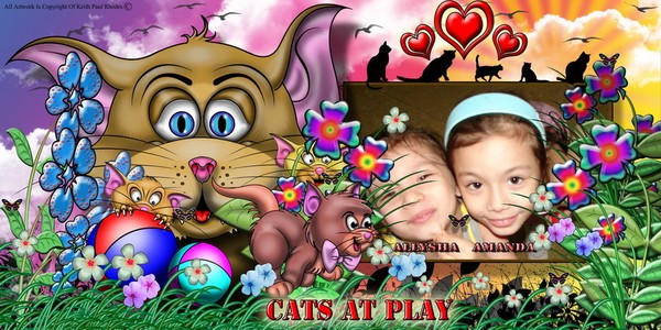Cats at play