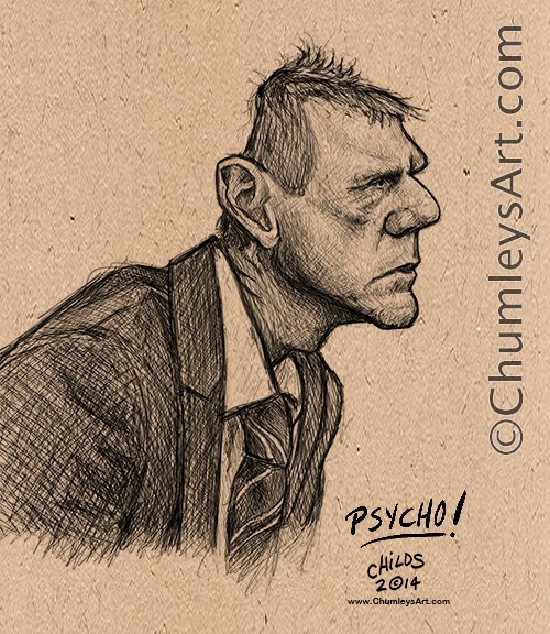 Psycho - Stuart Pearce NFFC - SKETCH