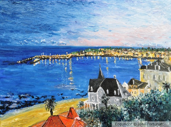 Entardecer na Baía de Cascais