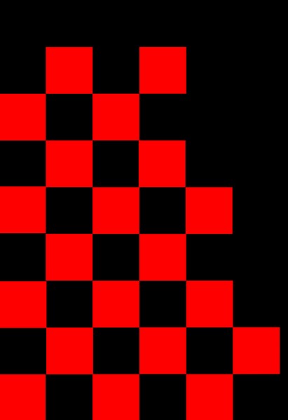 Checkered Flag in Red