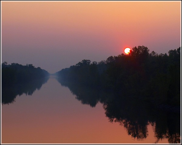 Sunset On The Barge Canal