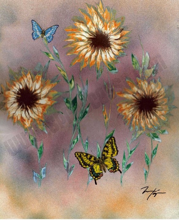 some of my favorite thisngs to spraypaint is flowers