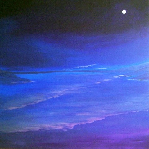 The silvery moon