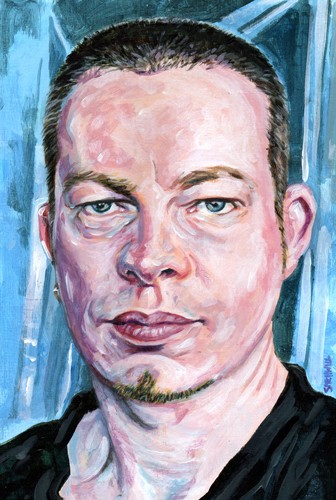 Acrylic Study - Self Portrait